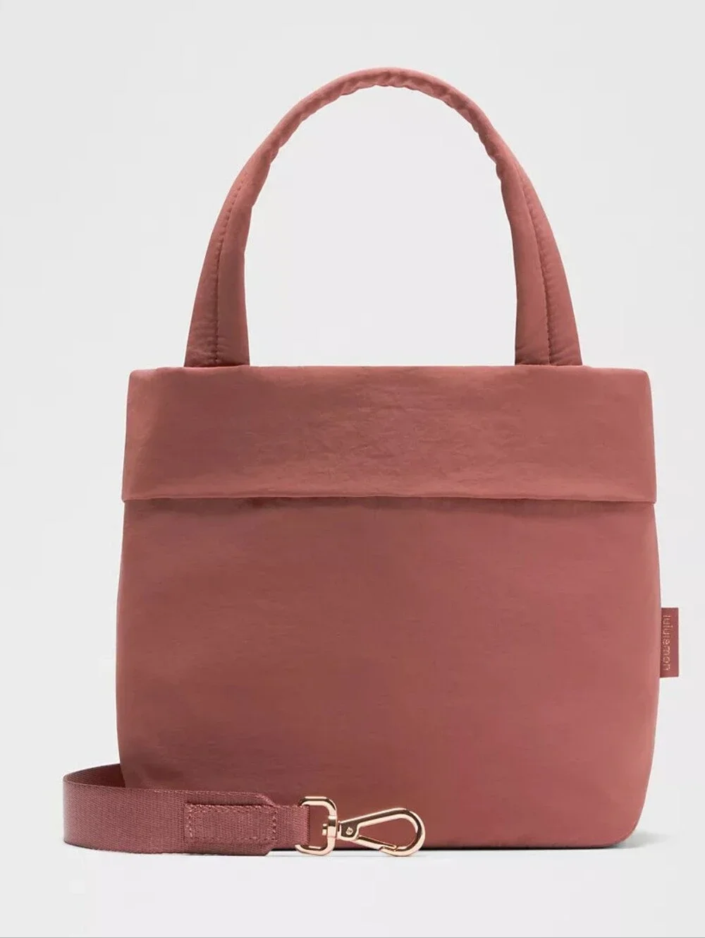 Lululemon Dusk & Rose Gold On My Level Small Tote Bag 5L Crossbody NWT - Picture 2 of 10